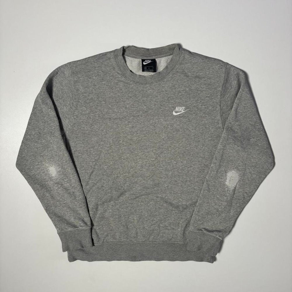 Grey Nike Mini Swoosh Crewneck Sweatshirt - M
